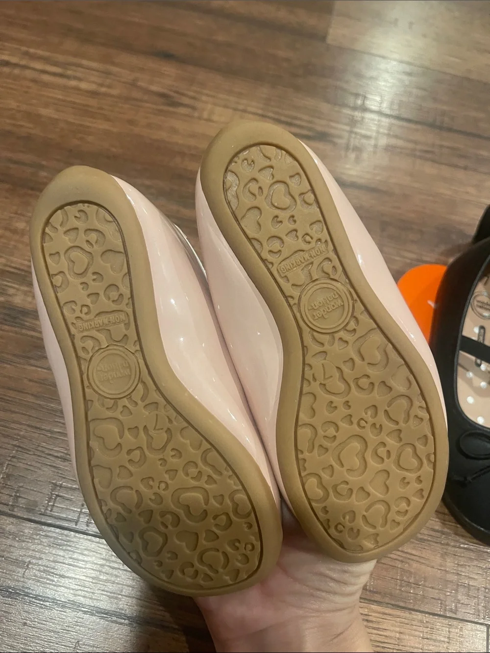 wonder nation Girls Mary Jane Dress Shoes in Pink, Black, and White